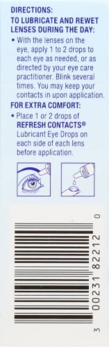 Refresh Contacts Lens Comfort Eye Drops Perspective: left