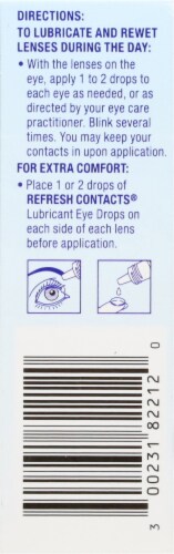 Refresh Contacts Lens Comfort Eye Drops Perspective: left