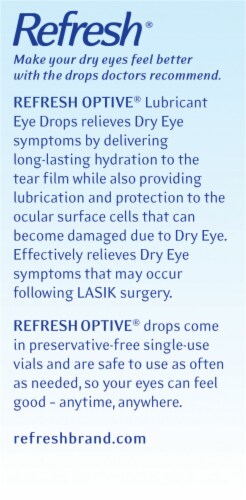 Refresh Optive® Sensitive Lubricant Eye Drops Perspective: left