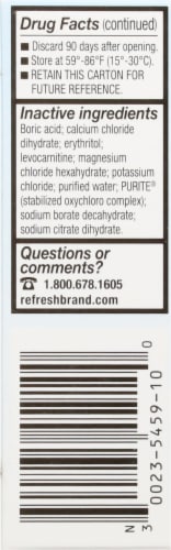Refresh Optive Gel Drops Extended Therapy Lubricant Eye Gel Perspective: left