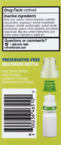 Refresh Repair Lubricant Eye Drops Perspective: left