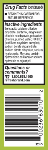 Refresh® Relieva™ Lubricant Eye Drops Perspective: left