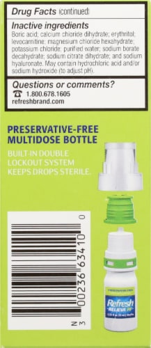 Refresh Relieva Preservative Free Lubricant Eye Drops Perspective: left