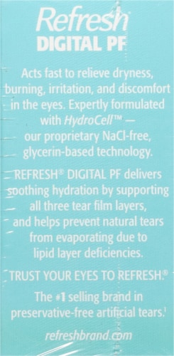 Refresh® Digitial PF Lubricant Eye Drops Perspective: left