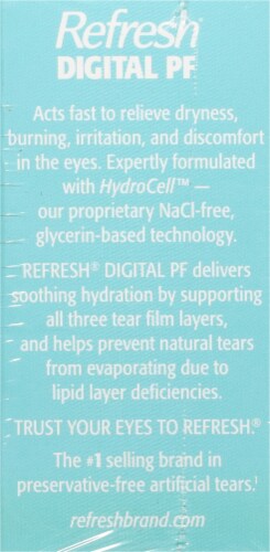 Refresh® Digitial PF Lubricant Eye Drops Perspective: left