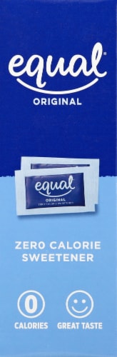 Equal® Zero Calorie Sweetener Packets Perspective: left