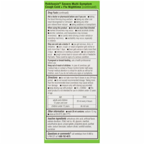 Robitussin Day And Night Severe Multi-Symptom Cold Relief Value Pack Perspective: left