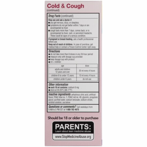 Dimetapp® Children's Day & Night Liquid Cold & Cough Suppressant & Decongestant Relief Perspective: left