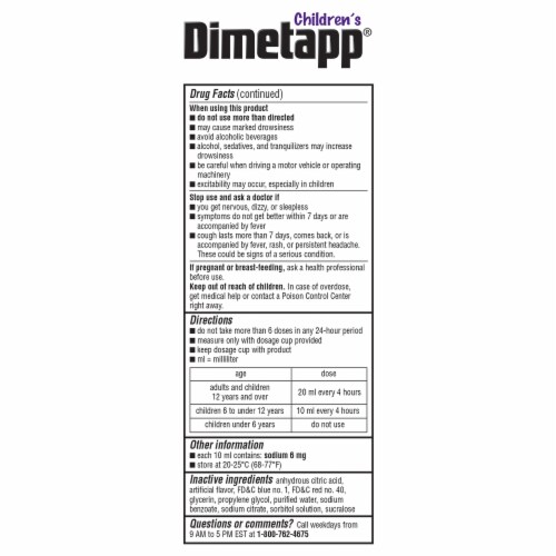 Dimetapp for sales 9 month old