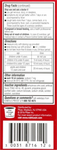 Robitussin® Children's Cough & Cold Grape Flavored Medicine Perspective: left