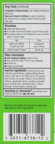 Robitussin Peak Cold Cough + Chest Congestion DM Maximum Strength Perspective: left