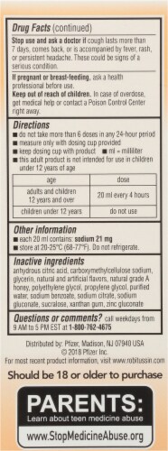 Robitussin® Adult Honey Cough + Chest Congestion DM Liquid Perspective: left