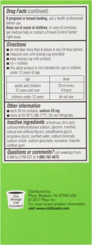 Robitussin® Sugar Free Dye Free Cough & Chest Congestion DM Relief Perspective: left
