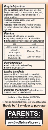 Robitussin® Children's Honey Nighttime Cough Medicine Perspective: left
