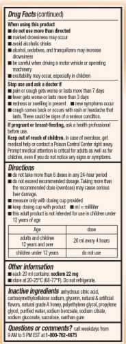 Robitussin® Adult Honey Severe Cough Flu + Sore Throat Maximum Strength Night Medicine Perspective: left