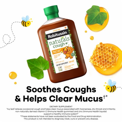 Children’s Robitussin Naturals Honey & Ivy Leaf Syrup Perspective: left