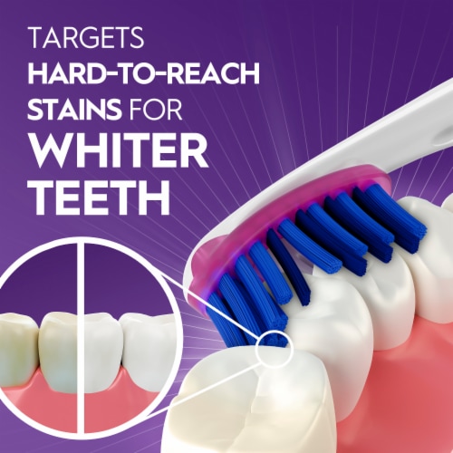 Oral-B 3D White Pro-Flex Stain Eraser Toothbrushes Perspective: left