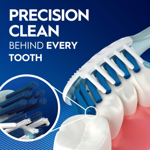 Oral-B CrossAction All In One Deep Plaque Removal Toothbrush Perspective: left
