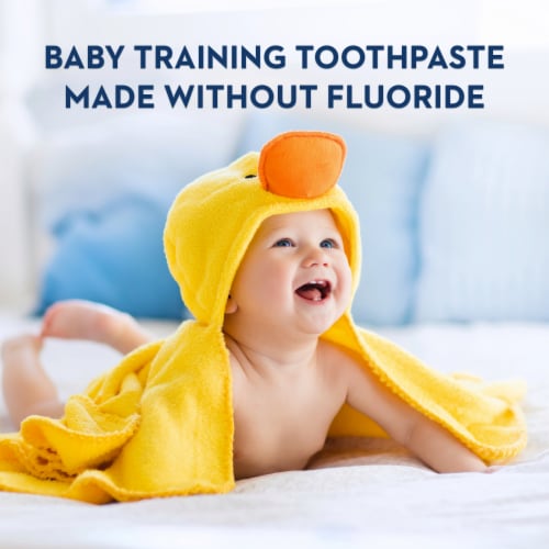 Crest Training Toothpaste Kit Mild Strawberry Gel Toothpaste featuring Disney Winnie the Pooh Perspective: left