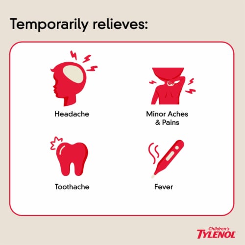 Children's Tylenol Cherry Flavor Oral Suspension Perspective: left