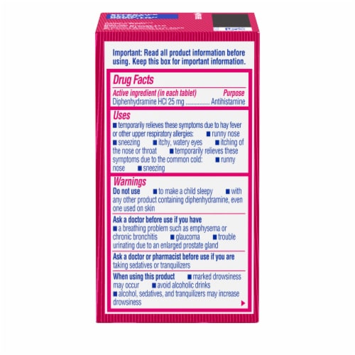 Benadryl® Allergy Ultratabs® Perspective: left