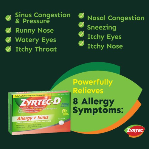 Zyrtec-D Tablets Perspective: left