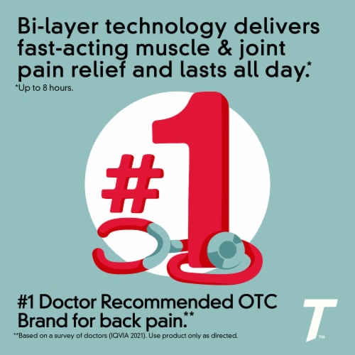Tylenol Muscle Aches & Pain Tablets Perspective: left