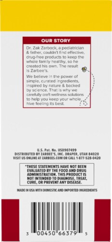 Zarbee's® All in One Children's Cough Syrup Perspective: left