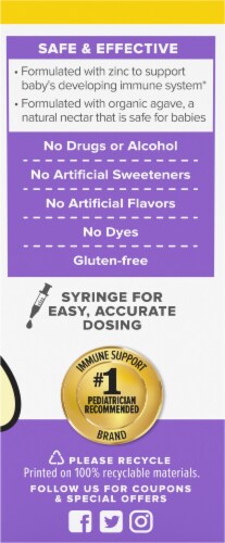 Zarbee's® Baby Immune Support Syrup Perspective: left