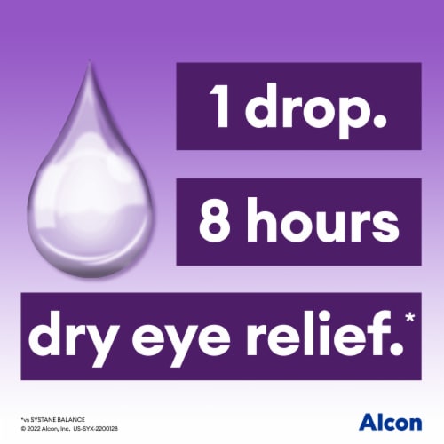 Alcon Systane® Complete Optimal Dry Eye Relief Drops Perspective: left