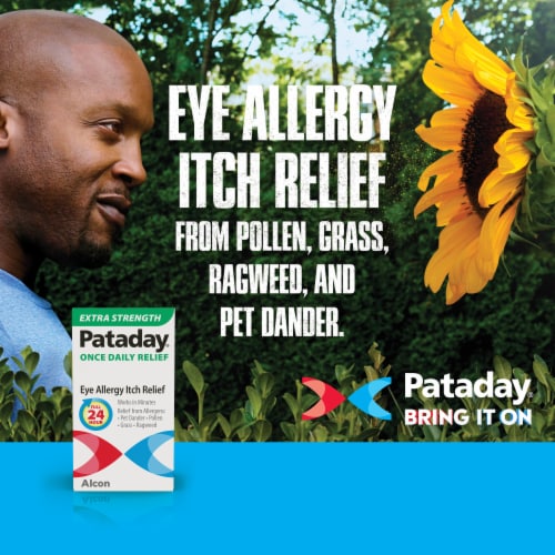 Pataday® Once Daily Extra Strength Eye Allergy Itch Relief Solution Perspective: left