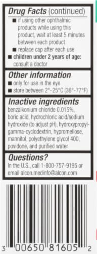 Pataday® Once Daily Extra Strength Eye Allergy Itch Relief Solution Perspective: left