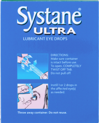 Alcon Systane Ultra High Performance Lubricant Eye Drops Perspective: left