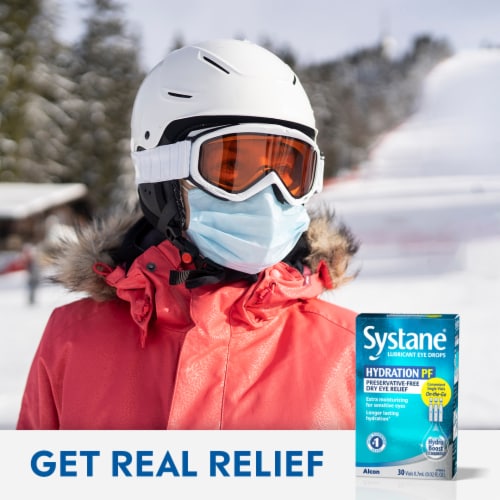 Systane® Hydration PF Lubricant Eye Drops Vials Perspective: left