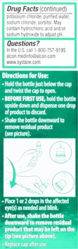 Systane® Ultra Preservative Free Dry Eye Relief Drops Perspective: left