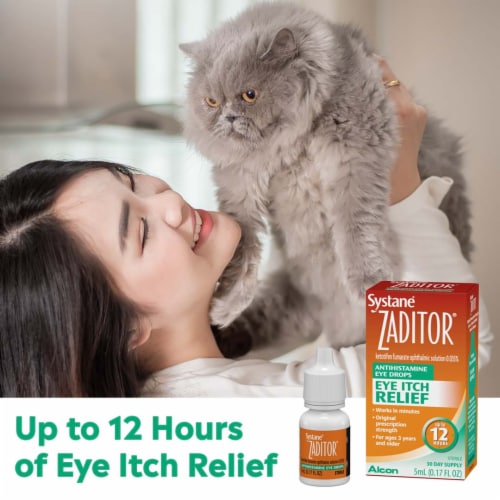 Alcon Zaditor Antihistamine Eye Drops Perspective: left