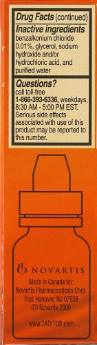 Zaditor 12 Hour Eye Itch Relief Solution Perspective: left