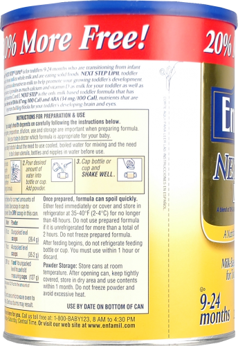 Enfamil Next Step Lipil Infant Formula Perspective: left