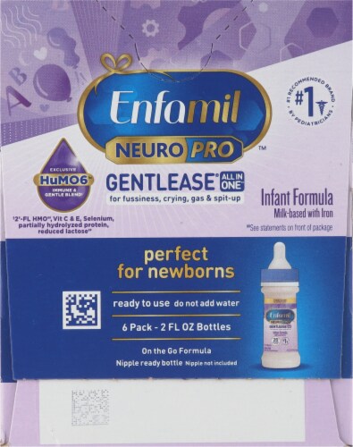 Enfamil NeuroPro™ Gentlease® Infant Formula Ready to Feed Bottles Perspective: left