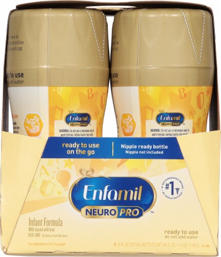 Enfamil NeuroPro™ Infant Formula Ready to Feed Bottles Perspective: left