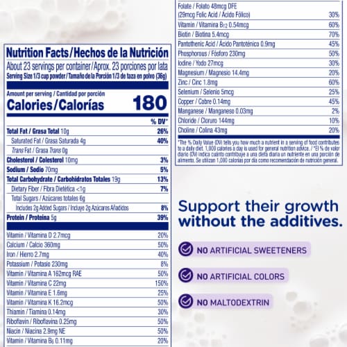 Enfamil Premium Gentlease Toddler Nutritional Drink Perspective: left