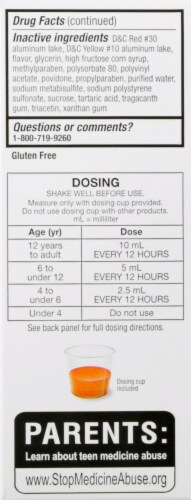Good Sense® Children's Cough DM Orange Flavored Cough Syrup Perspective: left