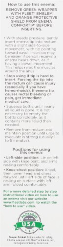 Fleet® Laxative Saline Enema Easy Squeeze Bottle Perspective: left