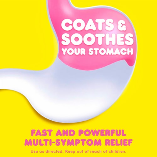 Pepto Bismol Chews Chewable Tablets Perspective: left