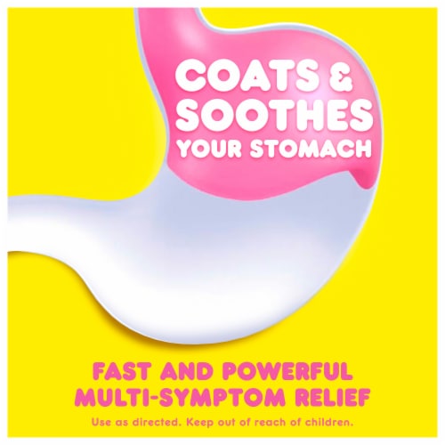 Pepto Bismol® Fast Melts 5 Symptom Relief Chewable Tablets Perspective: left