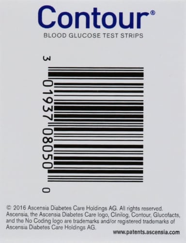 Contour Blood Glucose Test Strips Perspective: left