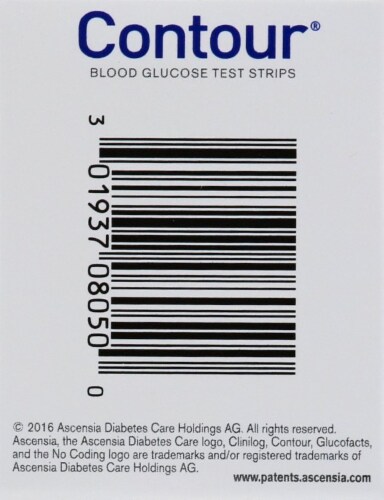Contour Blood Glucose Test Strips Perspective: left