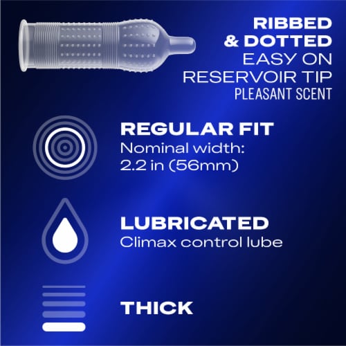 Durex Performax Intense Latex Condoms Perspective: left