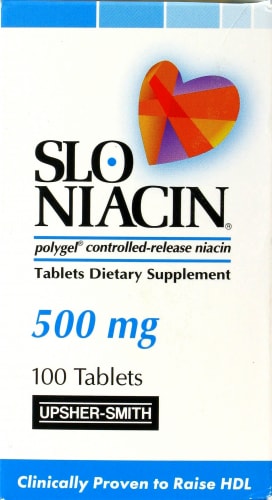 Slo Niacin Tablets Perspective: left