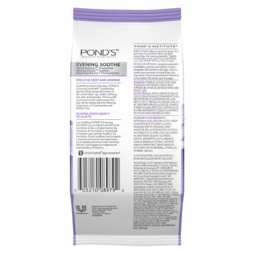 Pond's Evening Soothe Makeup Remover Wipes Perspective: left
